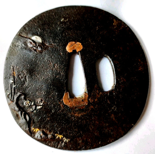 Tsuba japon antique - tsuba, fer