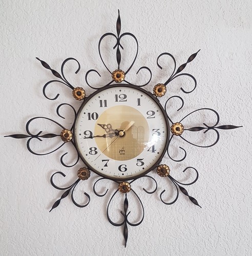 Ancien horloge murale soleil - ancien,