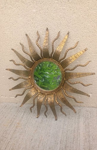 Miroir soleil brutaliste - miroir,