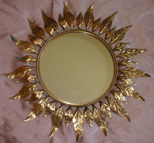 Miroir soleil vintage - , tôle